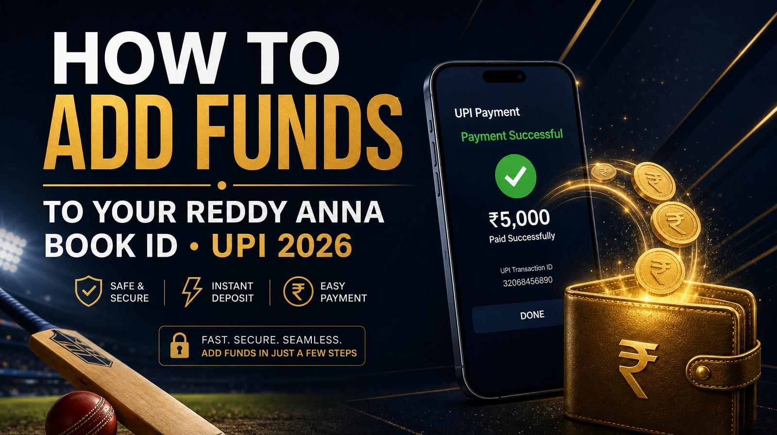 How to Add Funds to Your Reddy Anna Book ID