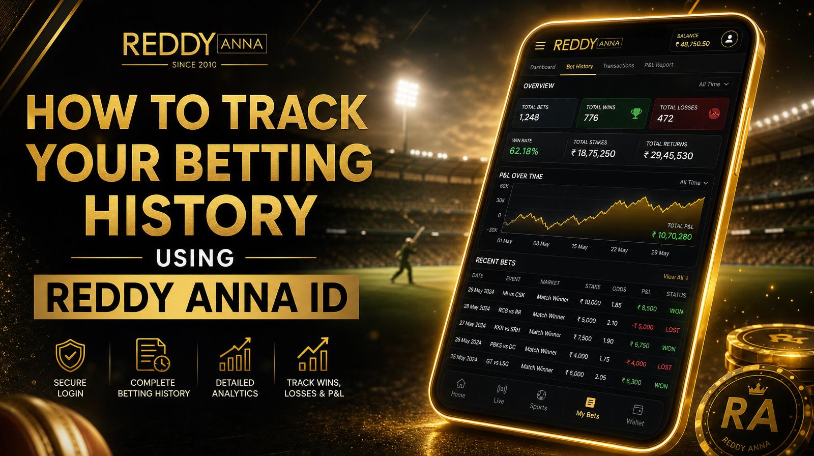 How to Track Your Betting History Using Reddy Anna ID