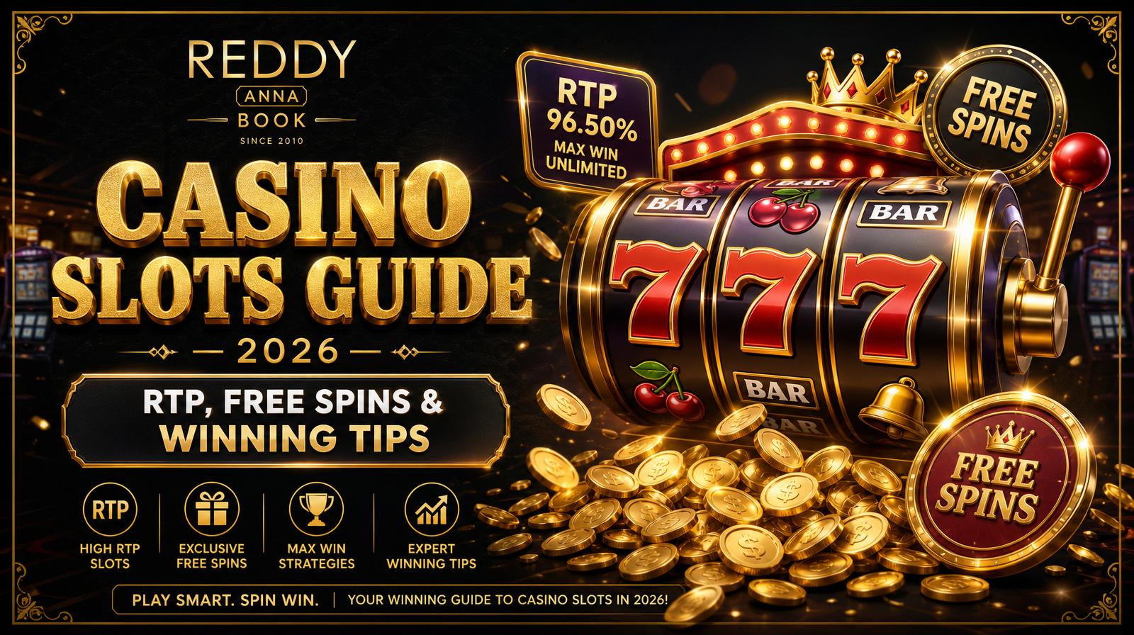 Casino Slots Guide 2026 — RTP, Free Spins & Winning Tips