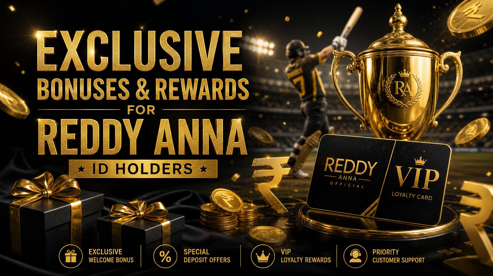 Exclusive Bonuses & Rewards for Reddy Anna ID Holders