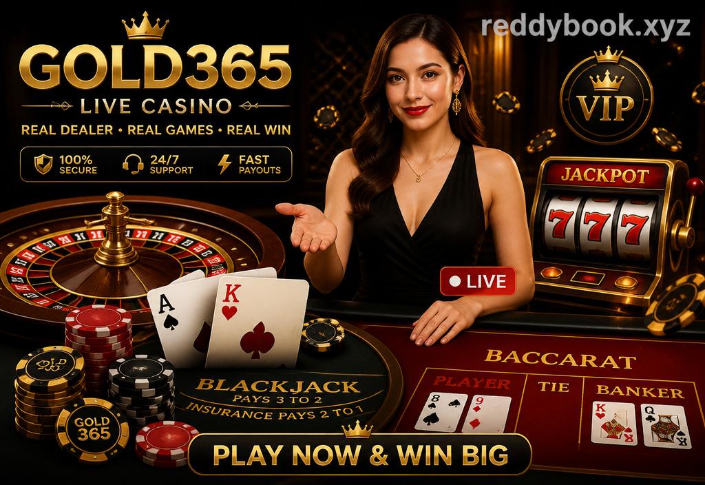 Gold365 live casino — roulette, blackjack, baccarat, poker, slots and live dealer games