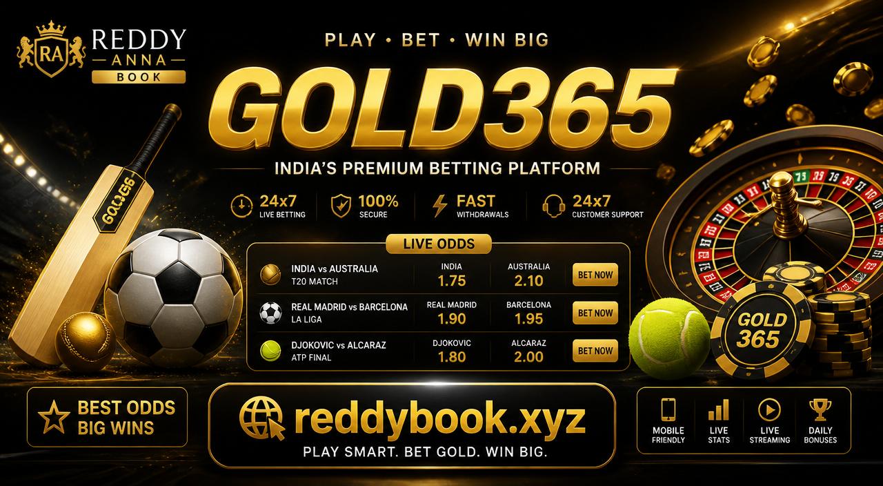 Gold365 platform on Reddy Anna Book