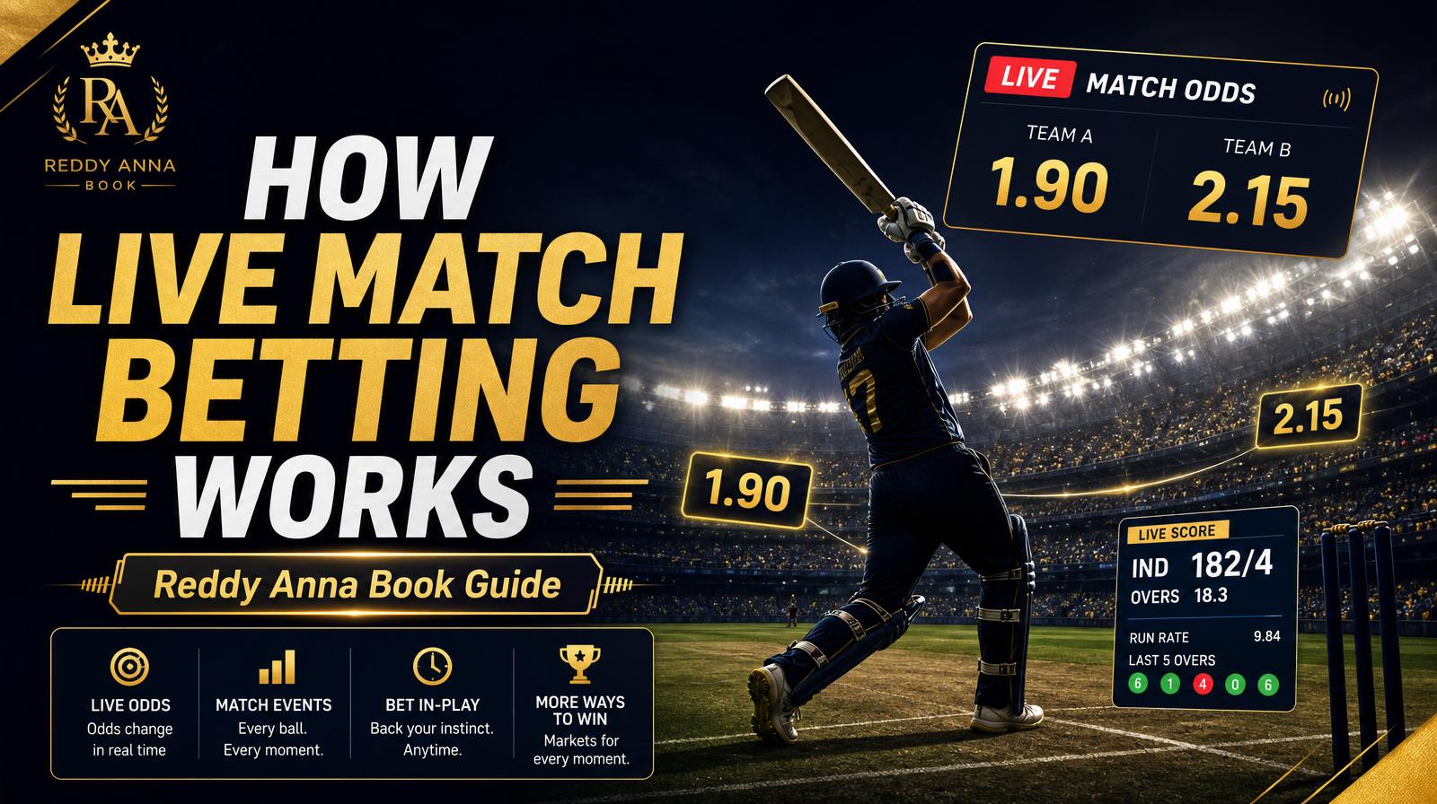 How Live Match Betting Works on Reddy Anna Book