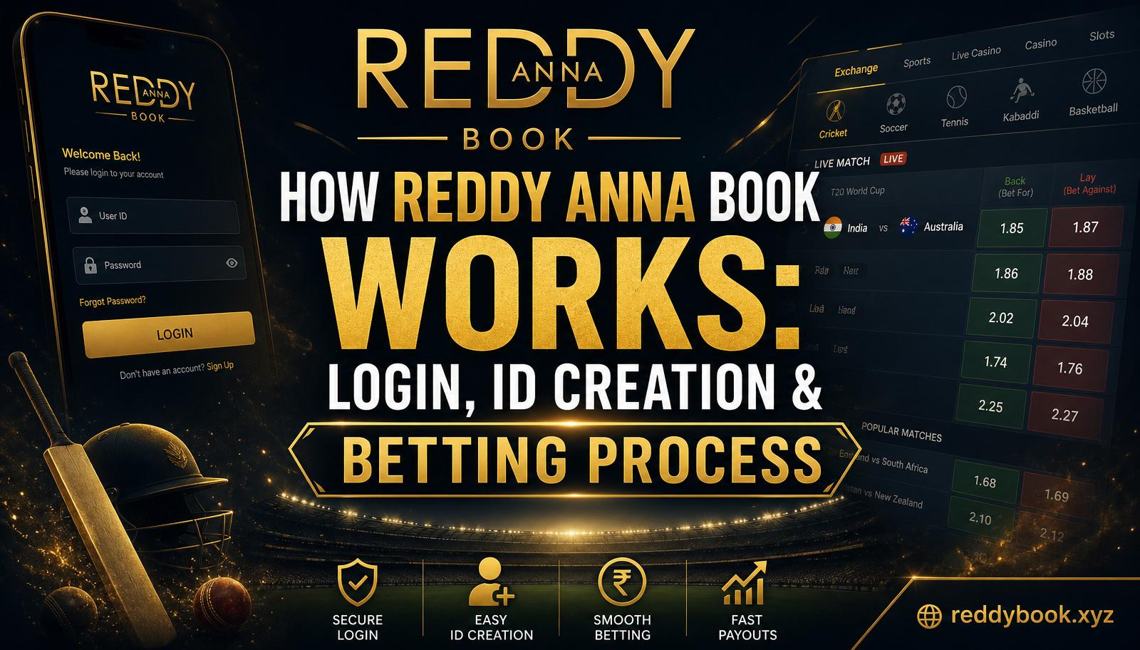 How Reddy Anna Book Works: Login, ID Creation & Betting Process