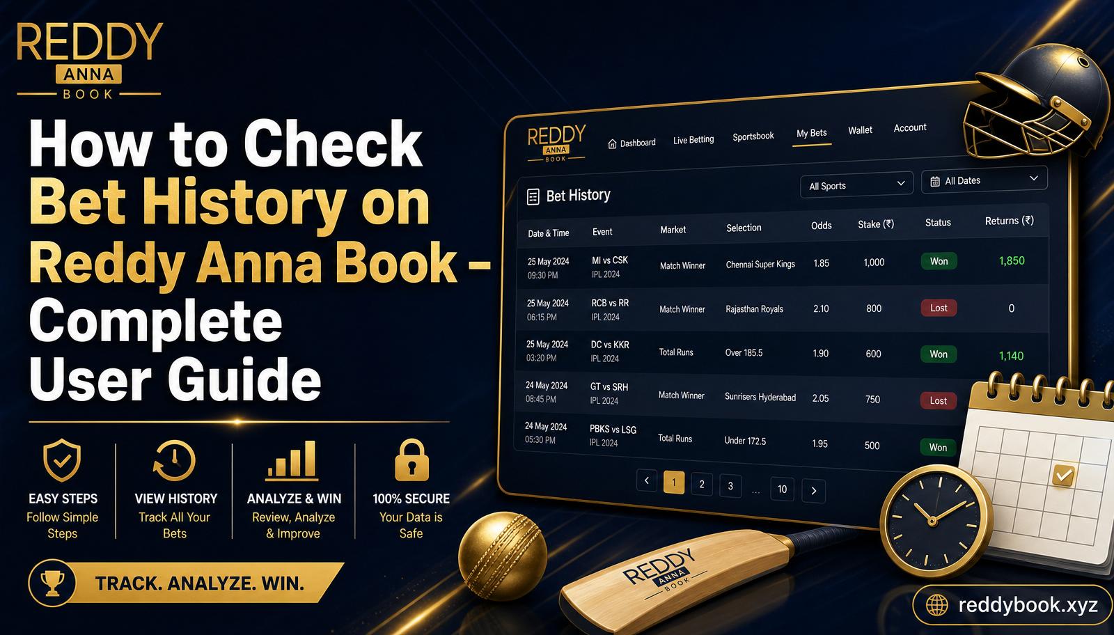 How to check bet history on Reddy Anna Book — complete user guide