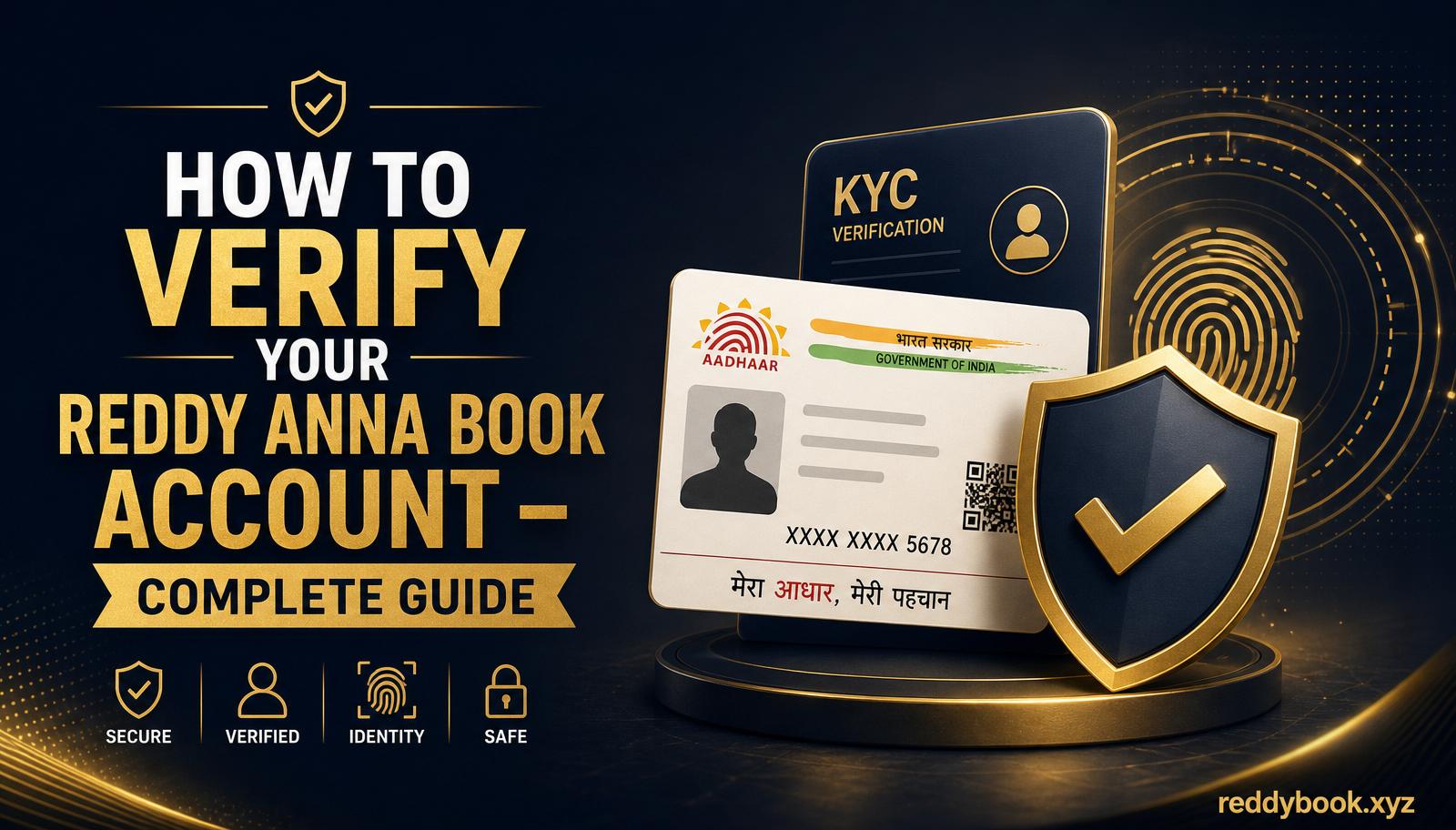 How to Verify Your Reddy Anna Book Account – Complete Guide