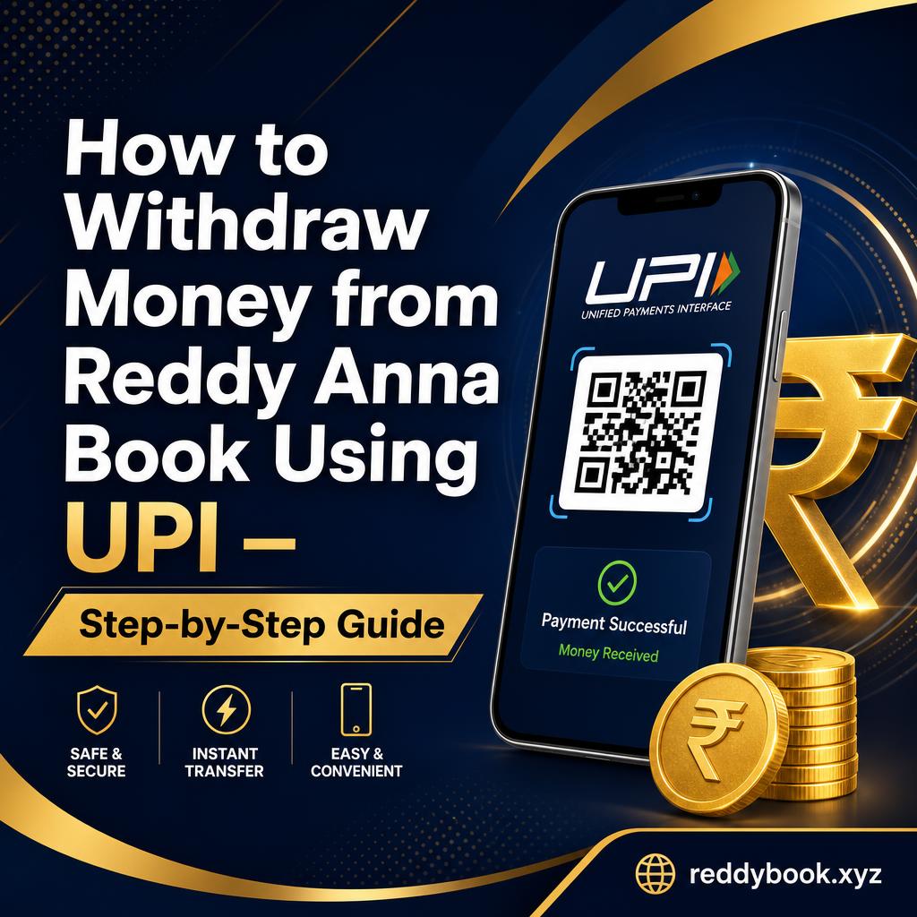 How to Withdraw Money from Reddy Anna Book Using UPI –