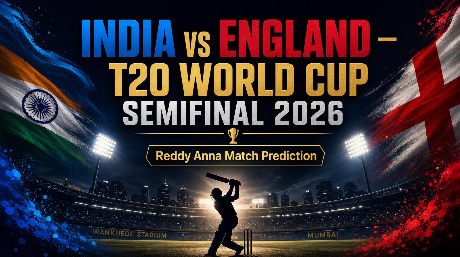 Reddy Anna India vs England Semifinal Match Prediction — Who Reaches the Final?