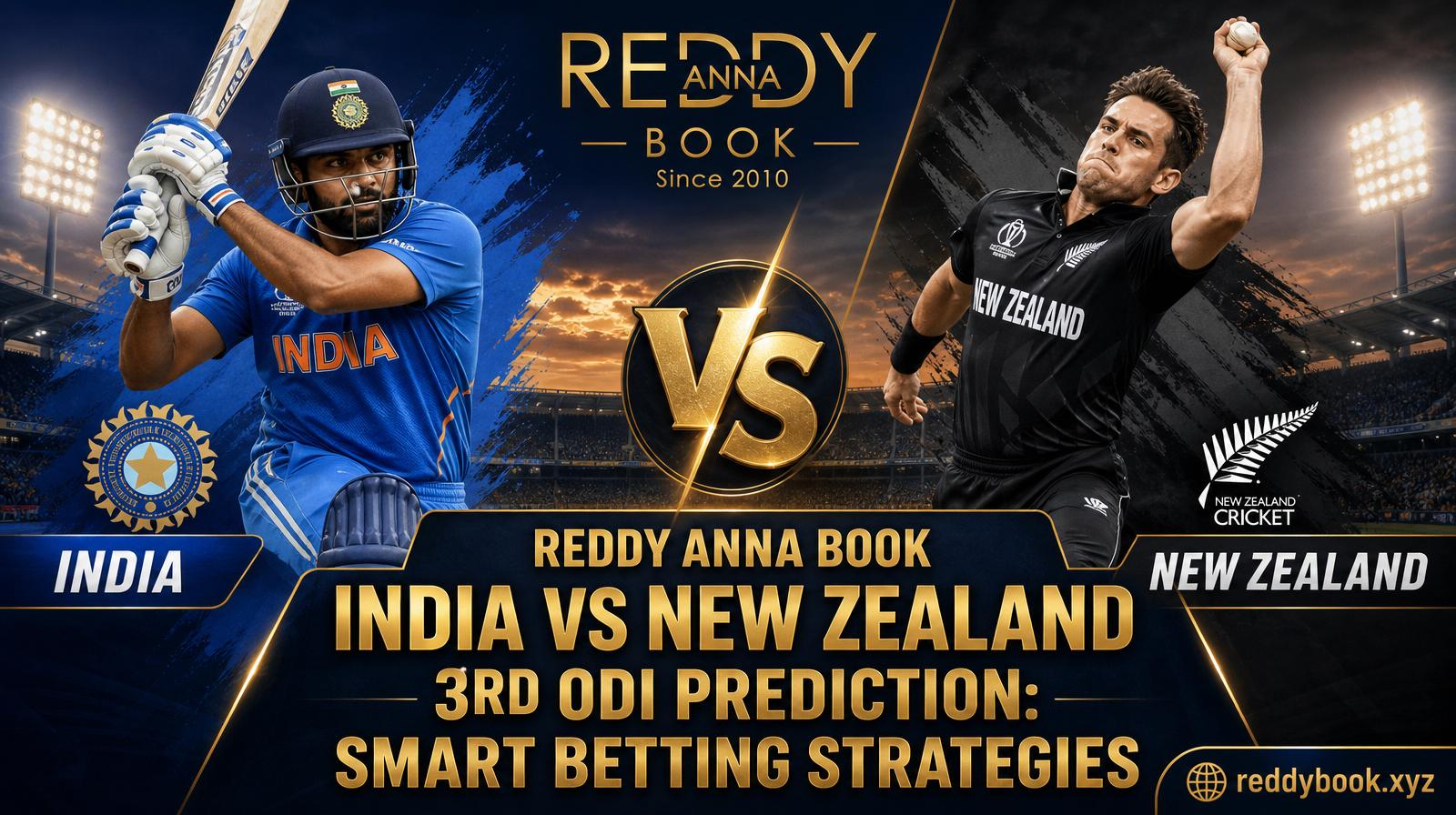 Reddy Anna Book India vs New Zealand 3rd ODI Prediction