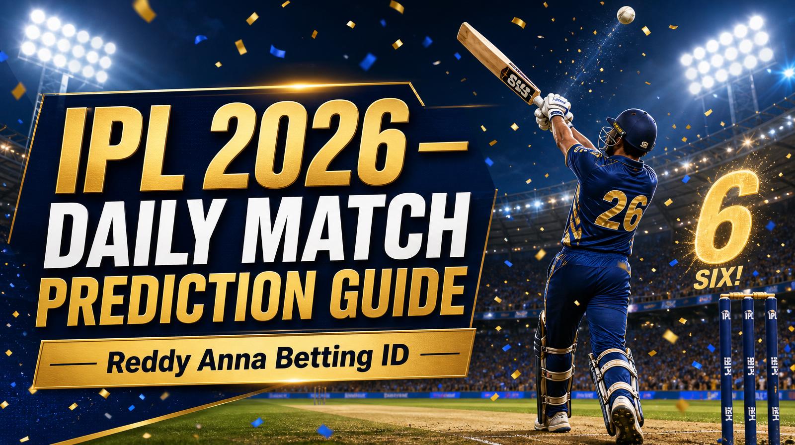 Reddy Anna IPL Betting ID 2026: Daily Match Prediction and Betting Strategy Guide