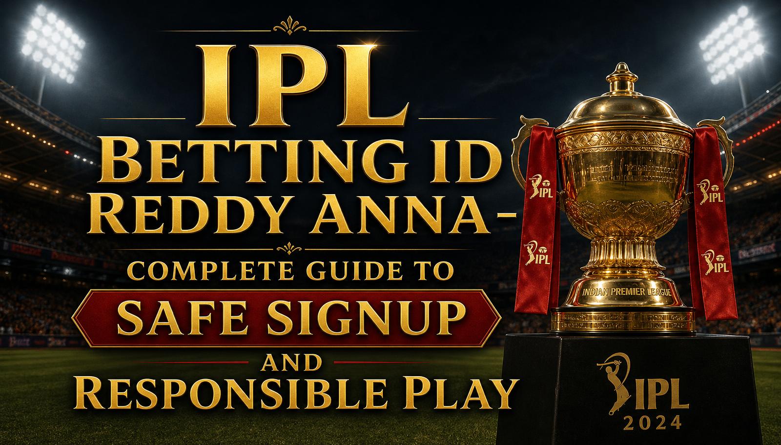 IPL Betting ID Reddy Anna – Complete Guide to Safe Signup and Responsible Play
