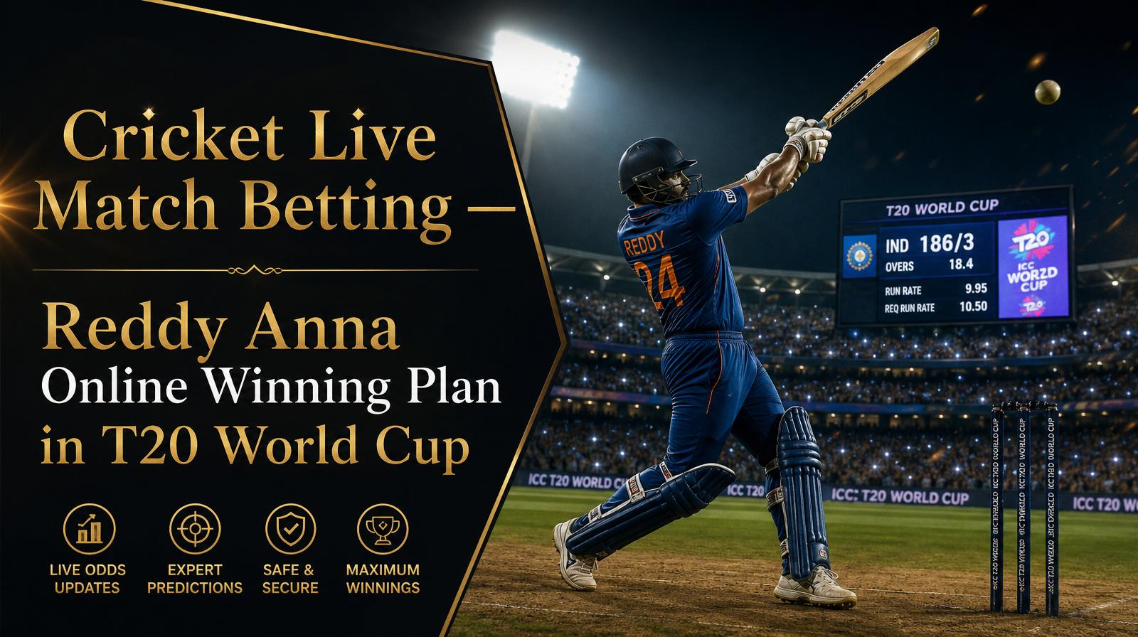 Cricket Live Match Betting with Reddy Anna Online Winning Plan in T20 World Cup