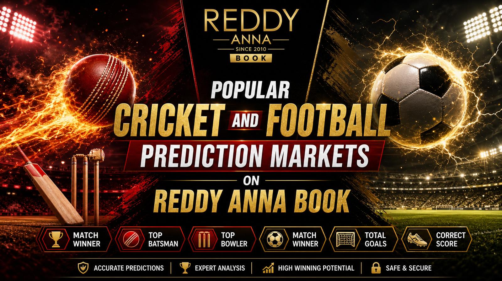 Popular Cricket and Football Prediction Markets on Reddy Anna Book