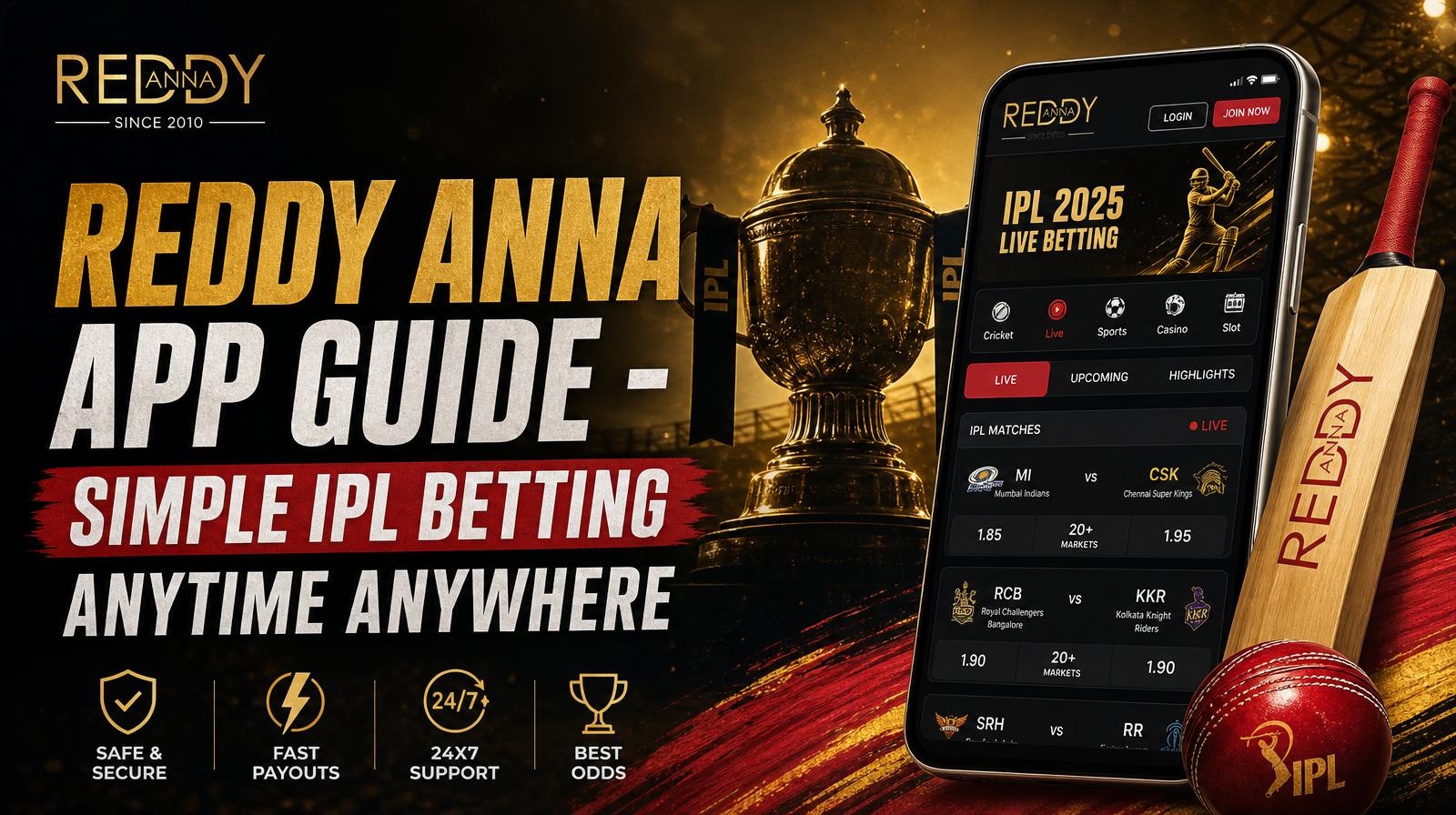 Reddy Anna App Guide — Simple IPL Betting Anytime, Anywhere