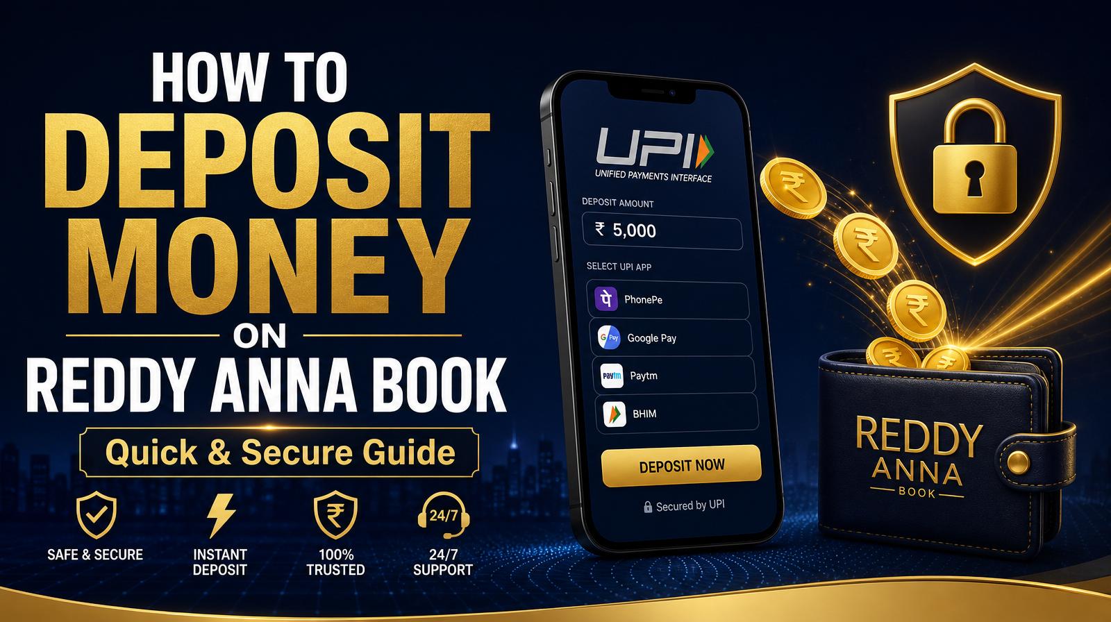 How to Deposit Money on Reddy Anna Book
