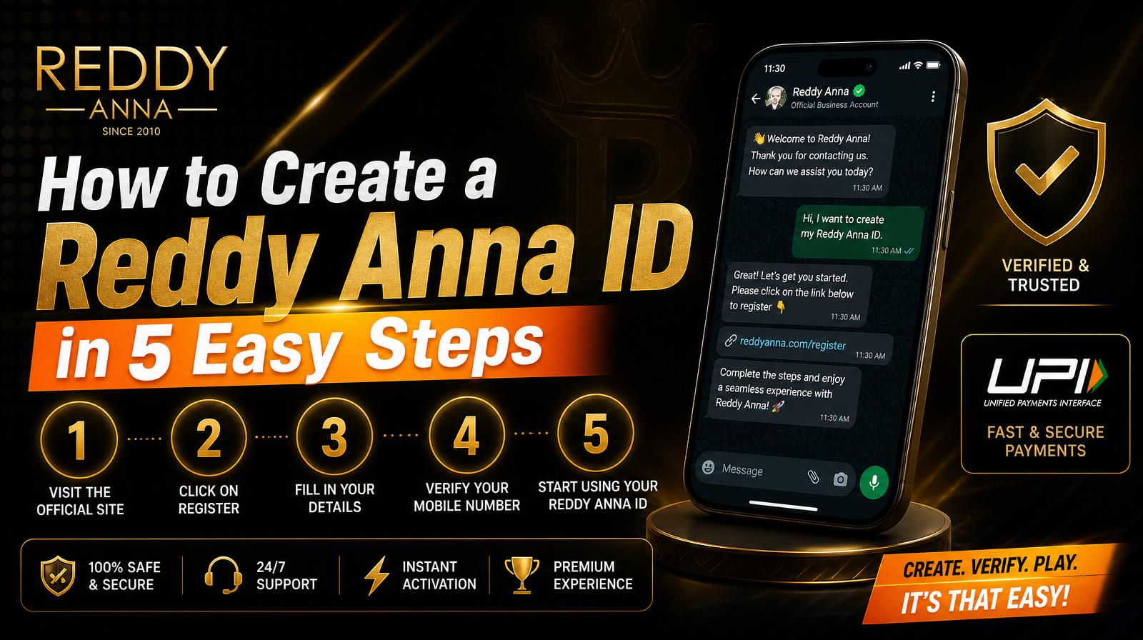 How to Create a Reddy Anna ID in 5 Easy Steps