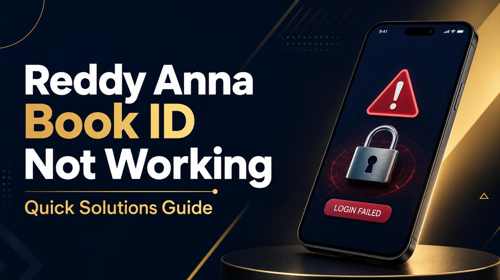 Reddy Anna Book ID Not Working — Quick Solutions Guide