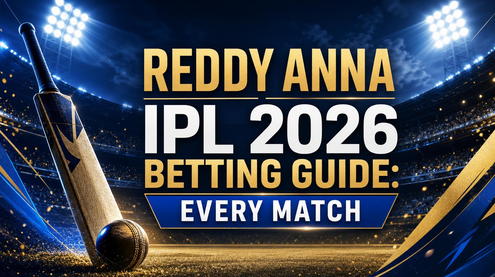 Reddy Anna IPL 2026 Betting Guide: Bet on Every Match