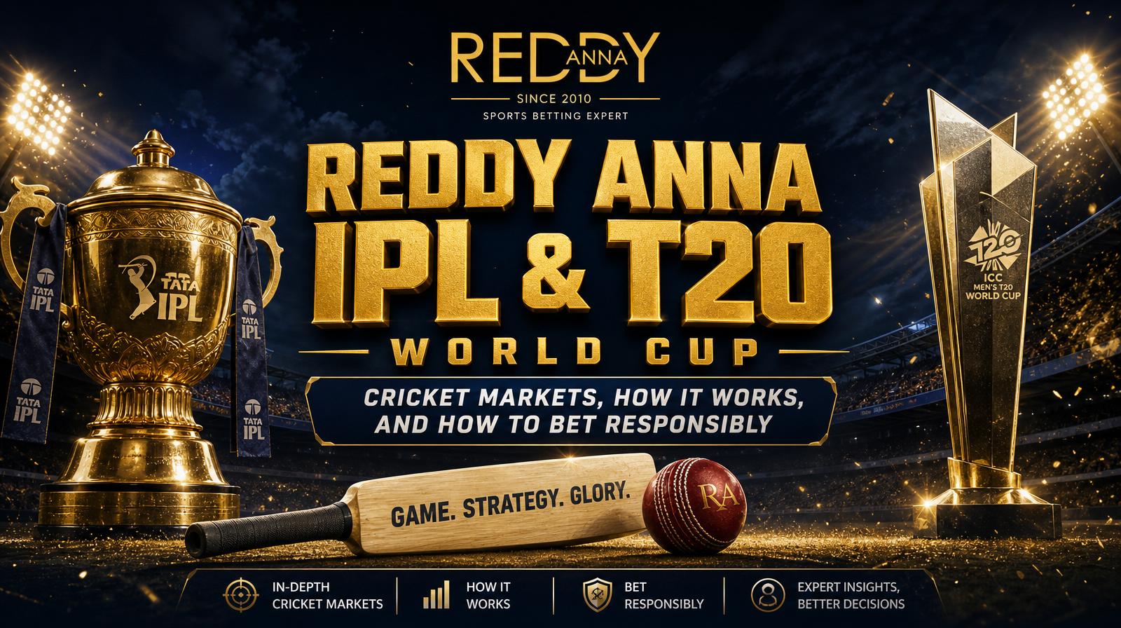 Reddy Anna IPL & T20 World Cup: Cricket Markets, How It Works, and How to Bet Responsibly