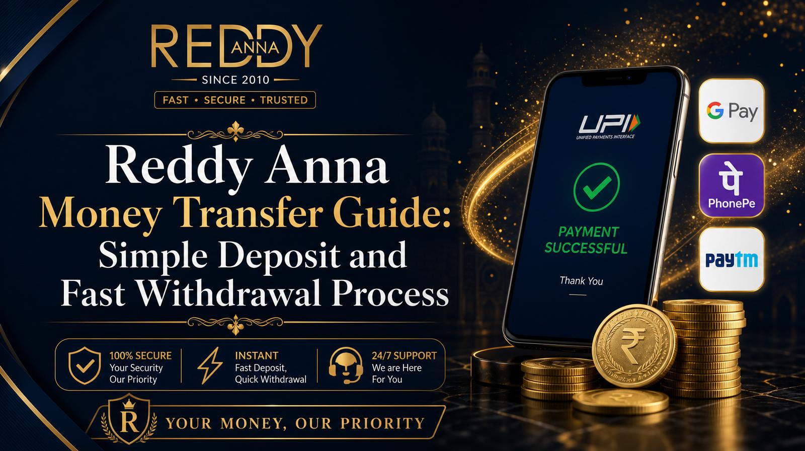 Reddy Anna Money Transfer Guide: Simple Deposit and Fast Withdrawal Process