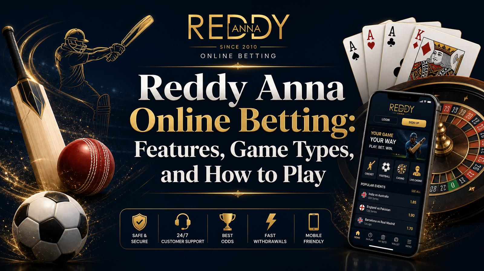 Reddy Anna Online Betting: Features, Game Types, and How to Play