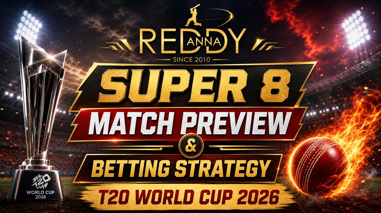 Reddy Anna Super 8 Match Preview & Betting Strategy – T20 World Cup 2026