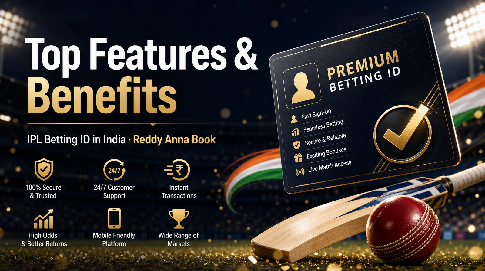 Top Features & Benefits of IPL Betting ID in India — Reddy Anna Book